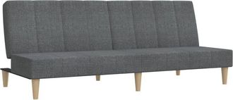 vidaXL Sof&aacute; Cama De 2 Plazas Tela Gris Claro Vidaxl