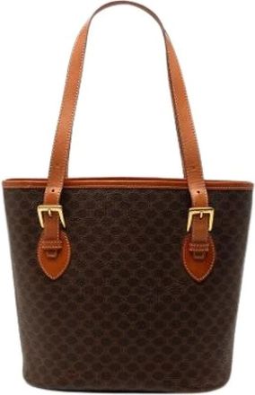 Celine Pre-owned Tote Bags, female, Brown, Size: ONE SIZE Pre-owned Canvas Tote