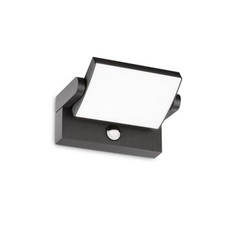 Netlighting SWIPE LED Outdoor Motion Sensor Wall Lamp Anthracite 3000K IP54 in Black