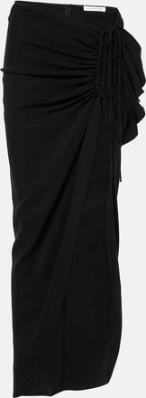 CHRISTOPHER ESBER Ruched jersey maxi skirt