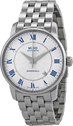 Mido Baroncelli Automatic White Dial Mens Watch M86004211