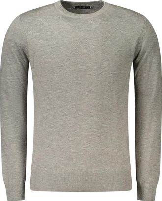 Guess Ronde hals gebreid - Heren - Ronde hals truien - Grijs - XL - Truien & Vesten
