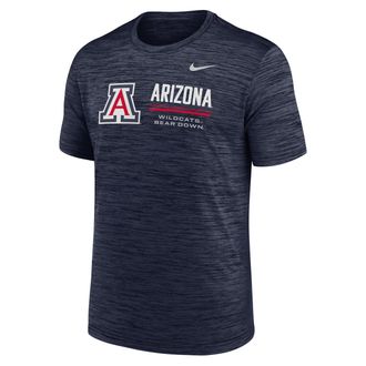 Nike Arizona Sideline Velocity Nike Mens Dri-FIT College T-Shirt in Blue | 02ER41SUAN-PCW