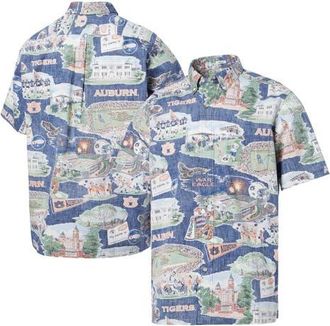 Reyn Spooner Mens Reyn Spooner Navy Auburn Tigers Scenic Button-Down Shirt at Nordstrom, Size Xx-Large