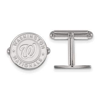 Diamond2Deal SS/Rh-p Major League Baseball Washington Nationals Cuff Links