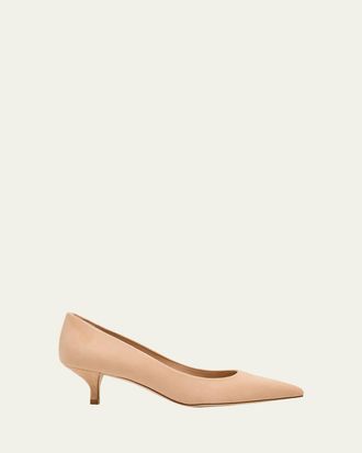 Stuart Weitzman Stuart Suede Kitten Pumps