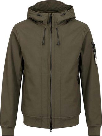 Stone Island Jacket Q100004 Soft Shell-R Coal Grey