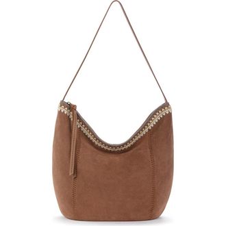 The Sak Sequoia Hobo Leather Bag in Tobc Sued Blkt Stch at Nordstrom