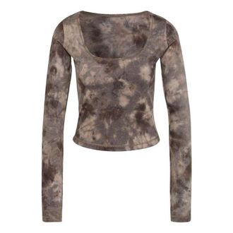 adidas (WMNS) adidas Yoga Earth Long Sleeve T-Shirt Brown HN9499