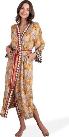 Printfresh Eco Satin Robe in Tobacco at Nordstrom, Size Xx-Small