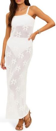 Beach Riot Conrad Cotton Floral Jacquard Sundress in White at Nordstrom Rack, Size X-Small