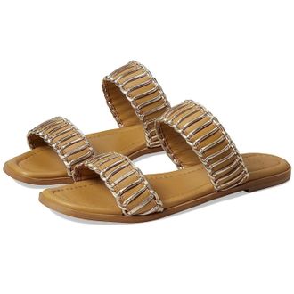 Seychelles Womens Seychelles Meantime Sandals Vacchetta Leather Square Toe Slide HTAT198