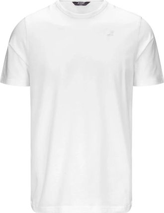 K-Way K71349W Adame Light Stretch Jersey - Heren - T-shirts - Wit - L - Katoen - Tops