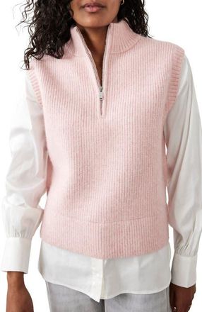 Mint Velvet Cotton Blend Layered Tank Top sweater in Light Pink at Nordstrom, Size X-Large