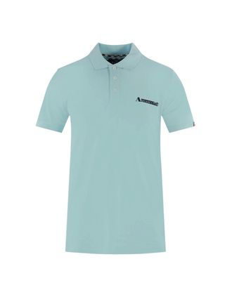 Aquascutum Womens Aquascutum Boxed Logo Light Blue Polo Shirt - Size: 10/8