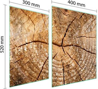 OEM Placa Protectora De Vidrio Para Estufa 70x52 Le&ntilde;a