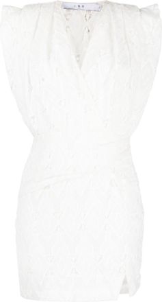 Iro wrap-design dress - women - Viscose - 34 - White