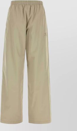 Balenciaga stretch polyester wide leg tailored trousers