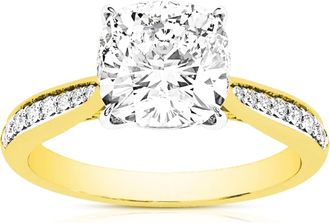 Vir Jewels 2 cttw Lab Grown Diamond Engagement Solitaire Ring in 14K Yellow Gold For Women