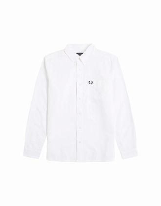 Fred Perry Mens Fred Perry Oxford Shirt - White - Size: Regular/36