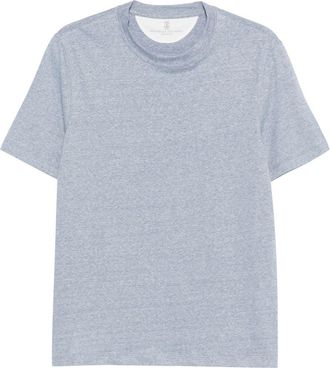 Brunello Cucinelli Linen Blend T-Shirt-Uomo