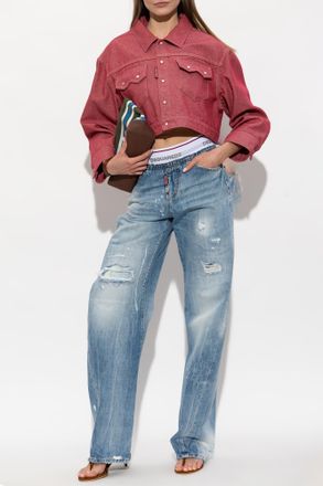 Dsquared2 Jeans With Vintage Effect, Womens, Blue