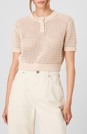 French Connection Teddy Open Stitch Sweater in Seashell at Nordstrom, Size X-Large