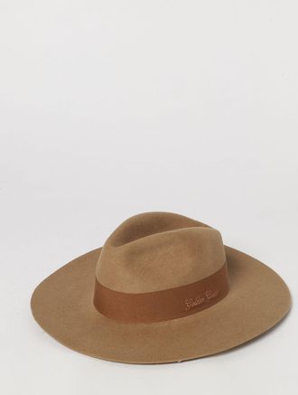 Golden Goose Wide-Brimmed Wool Felt Hat with Grosgrain Ribbon