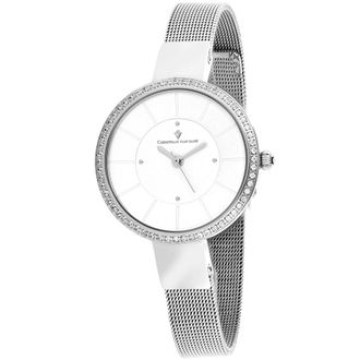Christian Van Sant Reign Quartz Silver Dial Ladies Watch CV0220