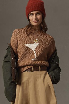 Anthropologie The Pippa Mock-Neck Sweater by Maeve: Icon Edition