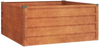 vidaXL Arriate oxidado de acero corten 100x100x45 cm Vidaxl