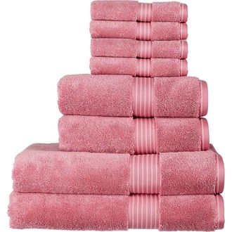 Christy Supreme Hygro Luxury 100% Supima Cotton 8 Piece Towel Set in Blush at Nordstrom