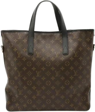 Louis Vuitton Pre-owned Davis Monogram 2way Tote Bag - Heren - Vintage Shopper - Bruin - ONE Size - Leer - Vintage