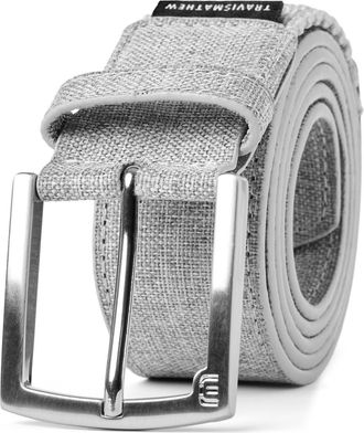 Travis Mathew Fresh Look Woven Belt in Heather Grey at Nordstrom, Size 32