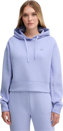 Lacoste Katoenen Hoodie - Dames - Hoodies - Blauw - XL - Katoen - Hoodies & sweatvesten