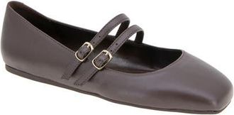 BCBGeneration Harisa Mary Jane Flat in Chocolate at Nordstrom, Size 5.5