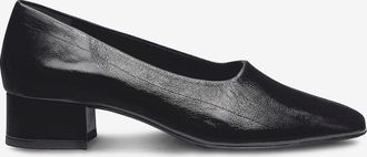 Reformation Pumps mit Blockabsatz aus Lackleder Inez