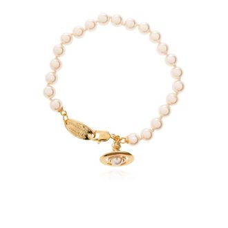 Vivienne Westwood Simonetta Parels Armband - Dames - Armbanden - Beige - ONE Size - Accessoires