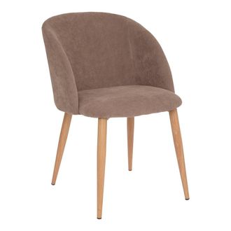 Atmosphera Silla Celeste - Pana - Patas De Roble - Gris Topo Atmosphera Cr&eacute;ateur DInt&eacute;rieur