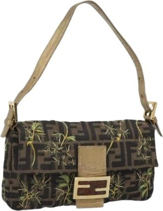 Fendi Pre-owned Zucca Canvas Shoulder Bag - - Pre-owned - Donna - Marrone - ONE SIZE