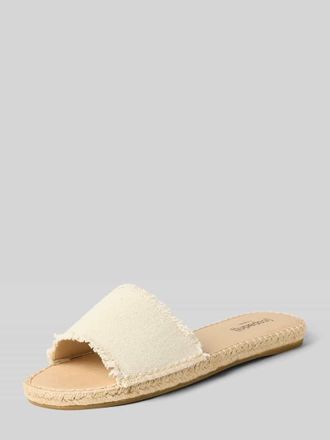 Espadrij Sandalette mit Fransen Modell PLAGE in Offwhite, Gr&ouml;&szlig;e 36