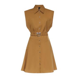 Pinko Shirt Dresses, female, Brown, Size: XS Anaceta Dress