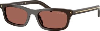 Prada Sunglasses, unisex, Brown, Size: 52 MM 0PR D05S