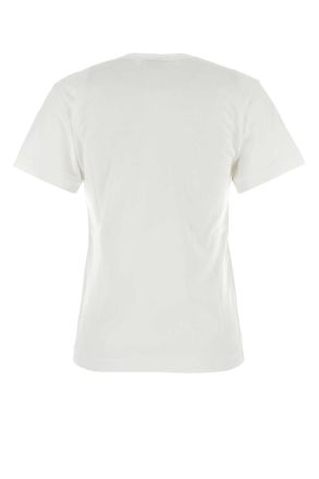 Comme Des Gar&ccedil;ons Womens White Cotton T-Shirt T-shirts And Polos