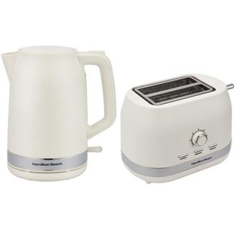 Hamilton Beach Ella Kettle & Toaster Set Latte - Hamilton Beach