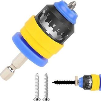 OEM Soporte Magn&eacute;tico Para Brocas, Adaptador De Posicionamiento Magn&eacute;tico Con V&aacute;stago Hexagonal Y 7 Niveles De Ajuste De Profundidad, Adaptador Hexagonal 
