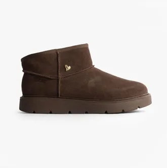 Skechers 167848/choc Keepsakes Cozy - Mini Womens Boots Chocolate - Brown Leather - Size UK 4.5