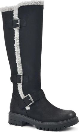 White Mountain Womens Cliffs by White Mountain Merritt Tall Boots Black Knee High ZAP2156