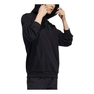adidas Mens adidas neo Solid Color Long Sleeves Black H14214