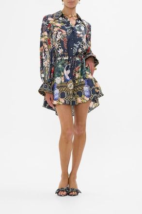 Camilla Shift Shirt Dress Palacio Poetry at Nordstrom, Size X-Small Au